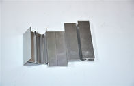 perfil de alumínio de lustro da extrusão da prata 6063-T5 para Windows e portas